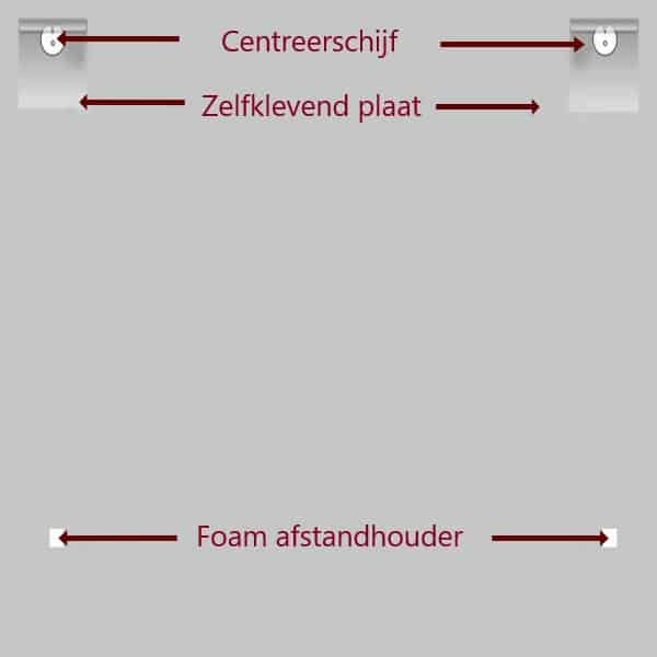 Blind montage systeem – Ophang systeem tot 12kg - Afbeelding 2