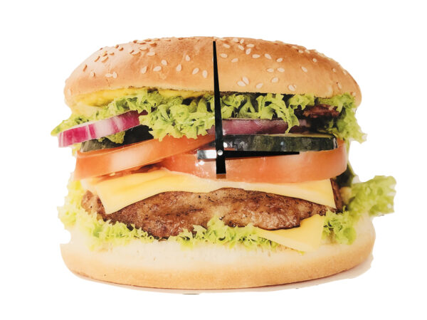 Klok 2 mm plexiglas hamburger