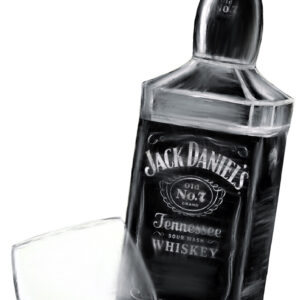 Jack Daniels fles vrijstaand 200 cm hoog
