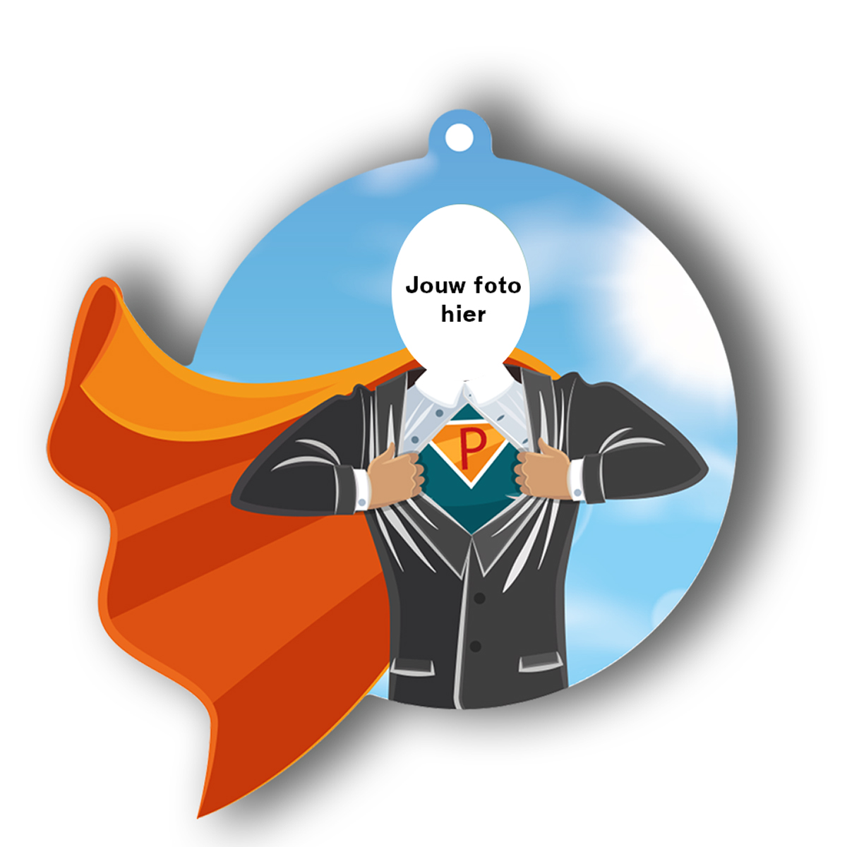 vaderdag medaille - super papa met eigen foto