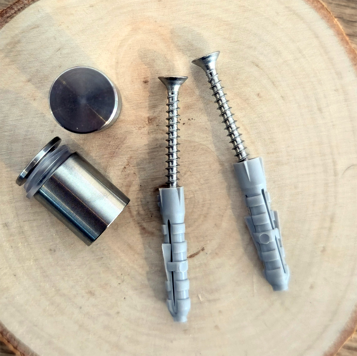 Afstandhouders RVS – Set van 2 (voor materiaal tot 6 mm dik)