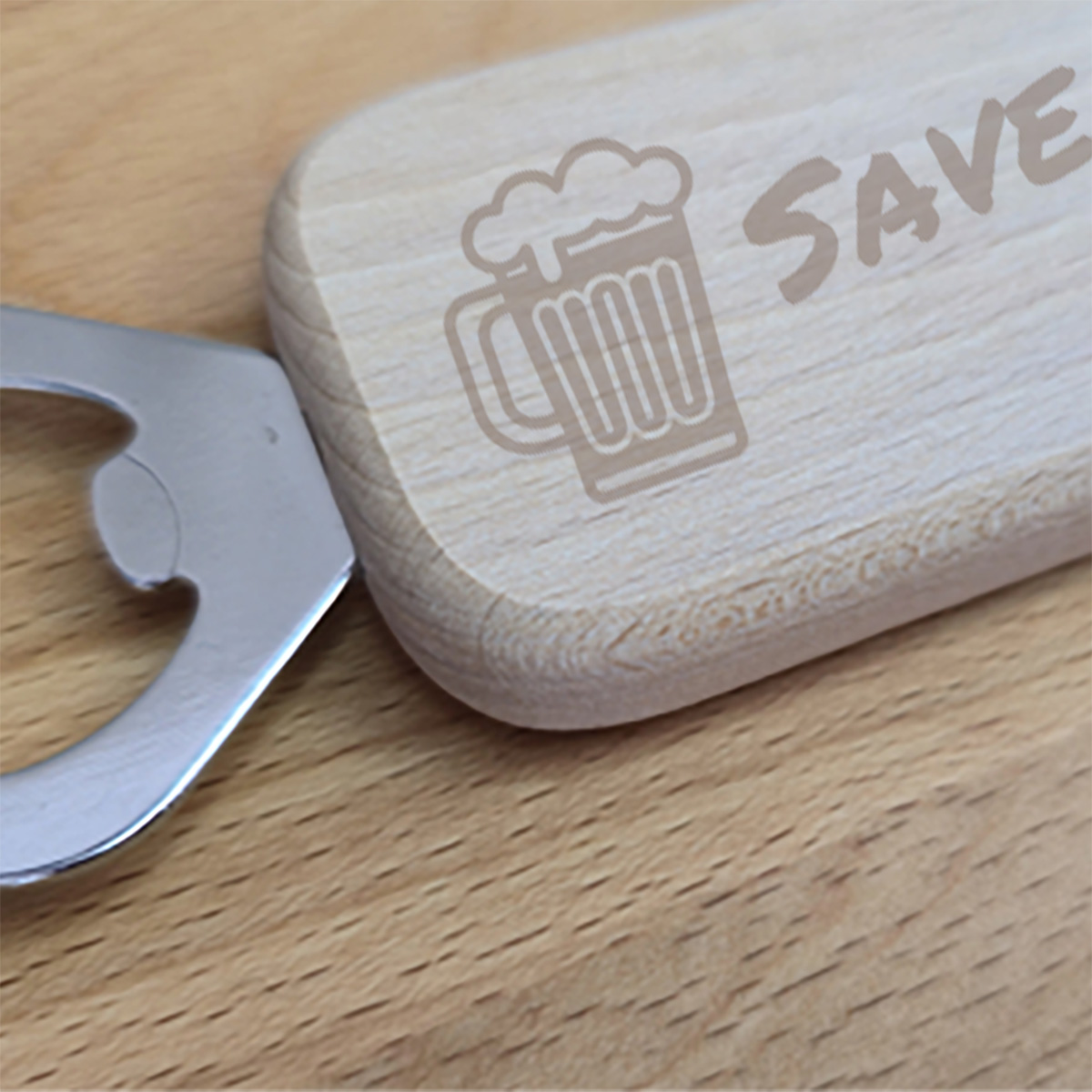 Bieropener met eigen ontwerp Lasergravure - Groot - Afbeelding 2