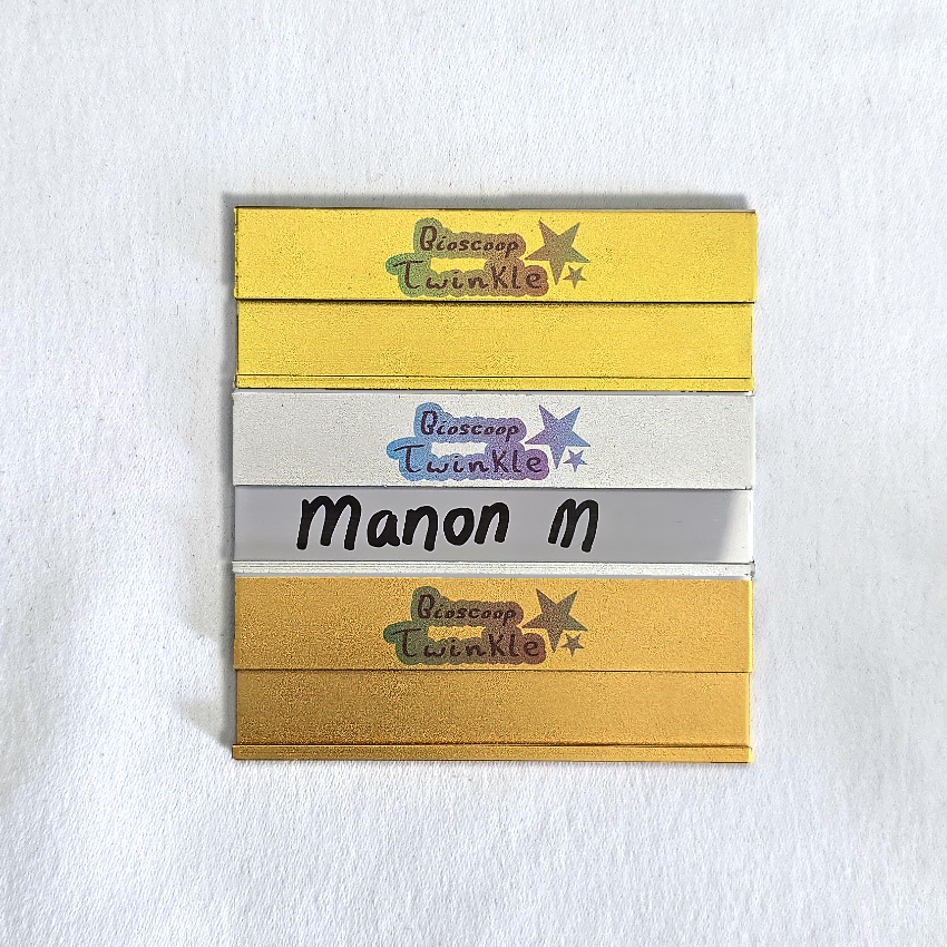 naambadge met verwisselbare naam aluminium
