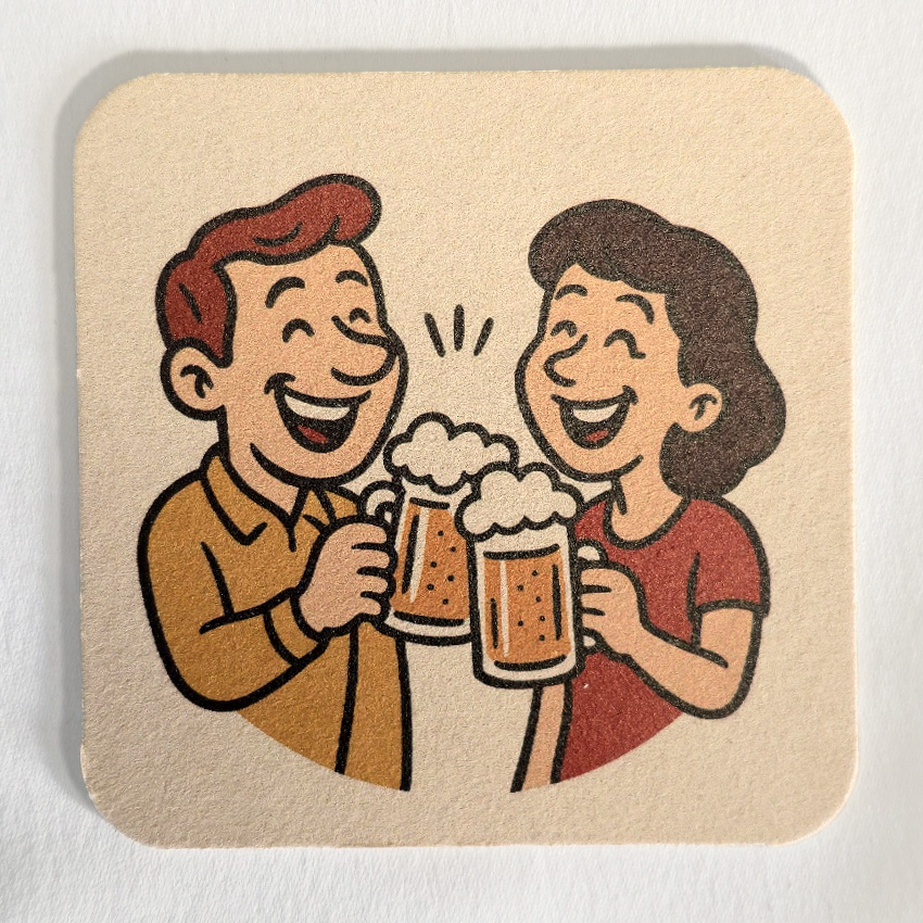 bierviltje vierkant