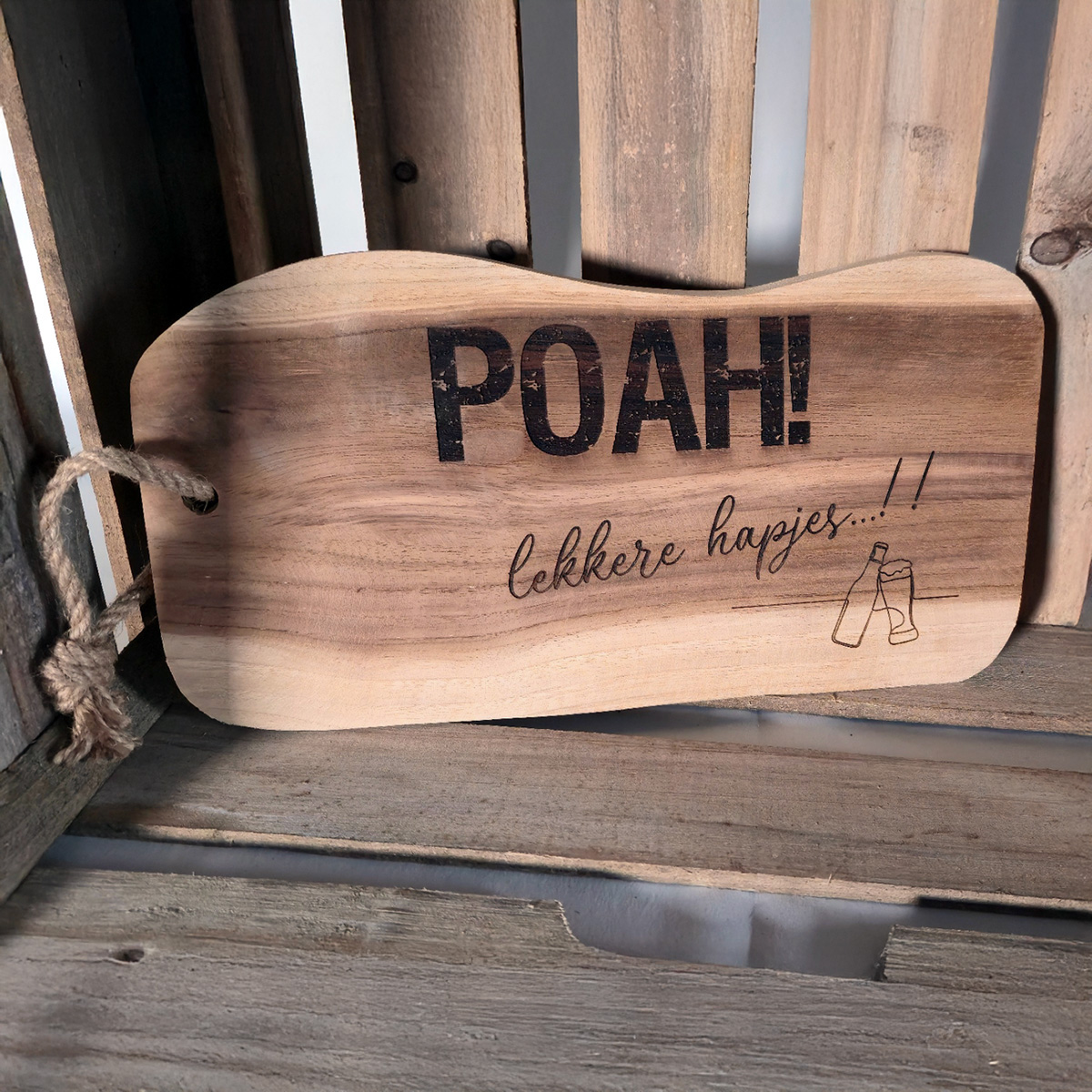 Poah lekkere hapjes borrelplank nieuw