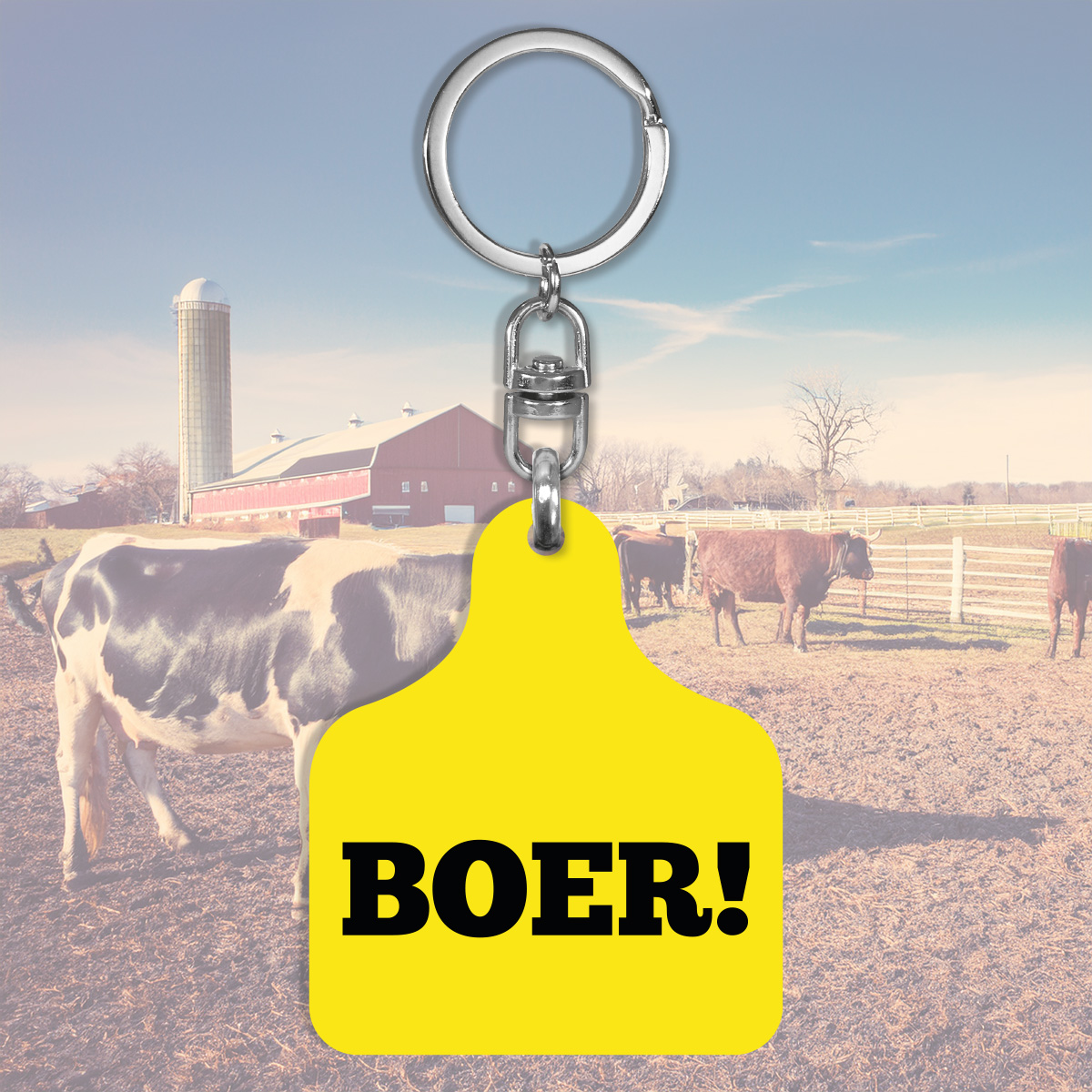 sleutelhanger oormerk BOER