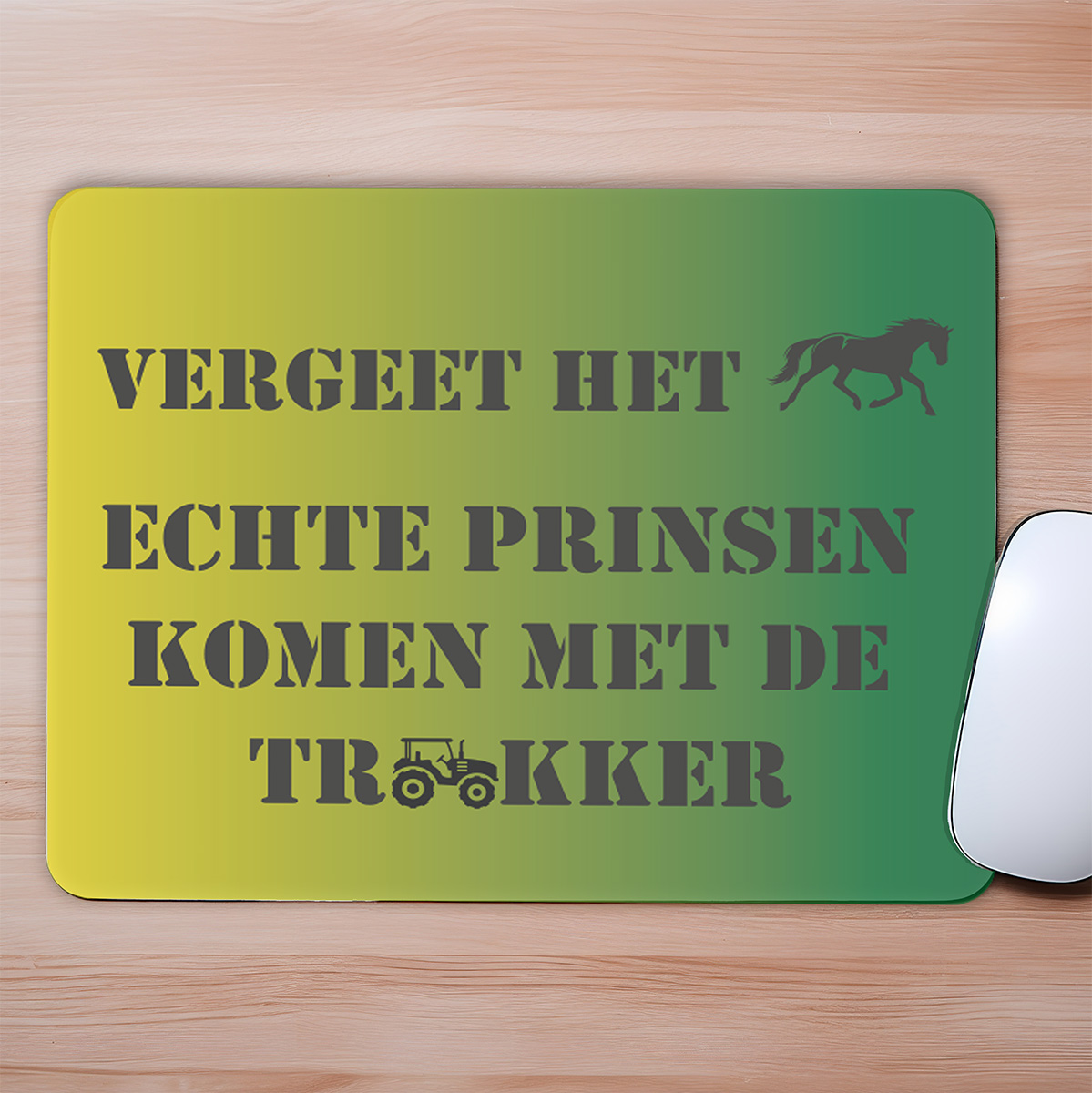 Vergeet het paard muismat K&K