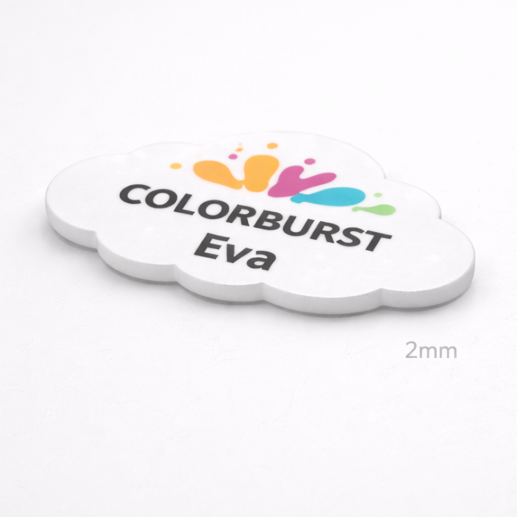 Close up polystyreen naambadge