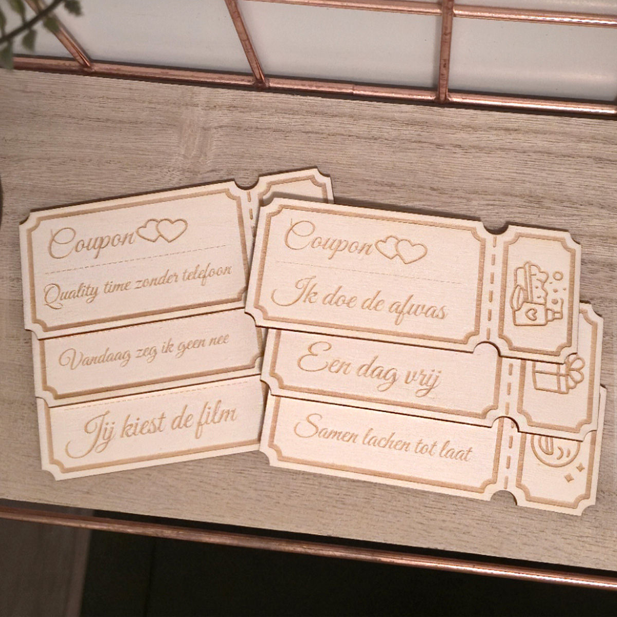 Humor & Licht Speels coupons set van 6