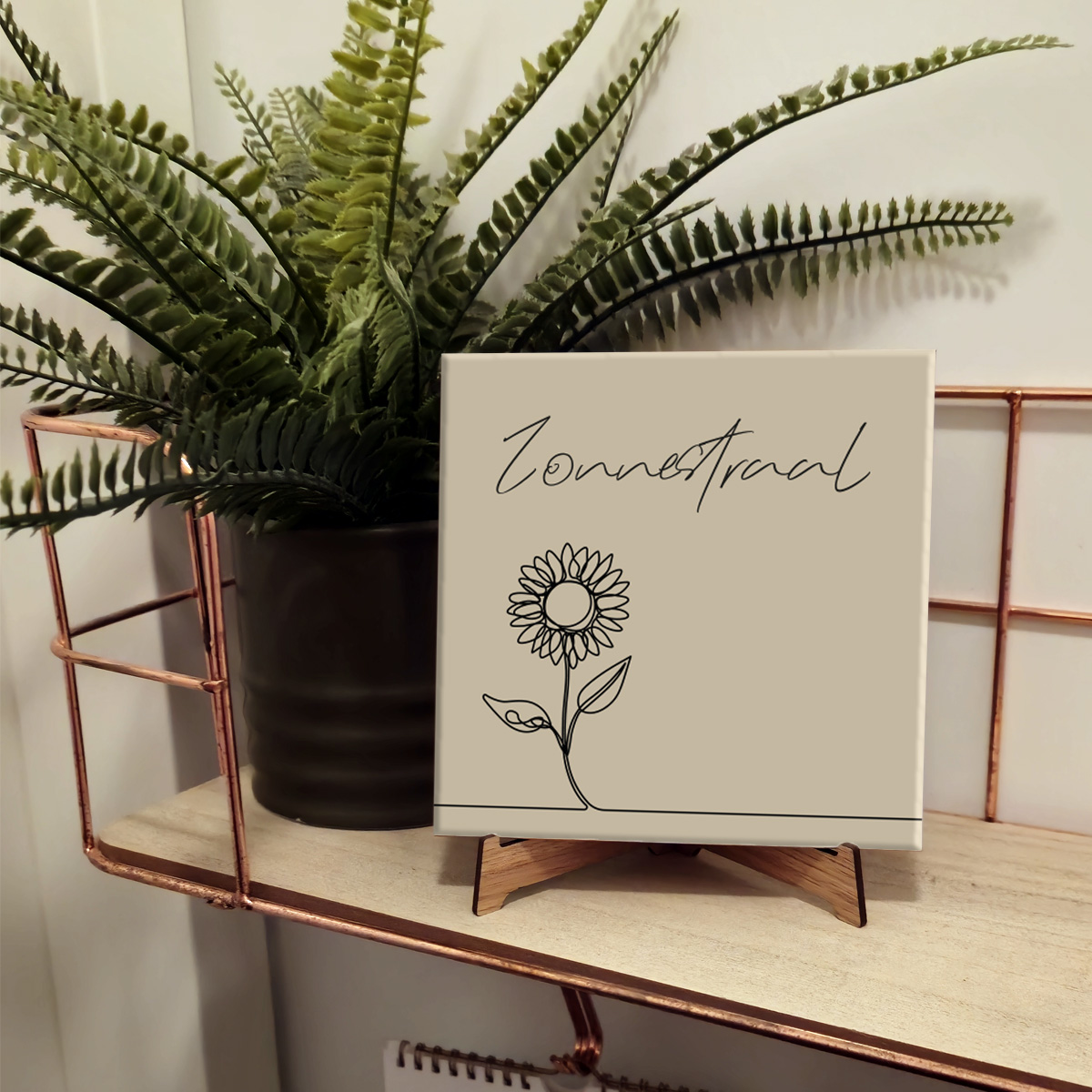 Tegeltje Zonnestraal Taupe