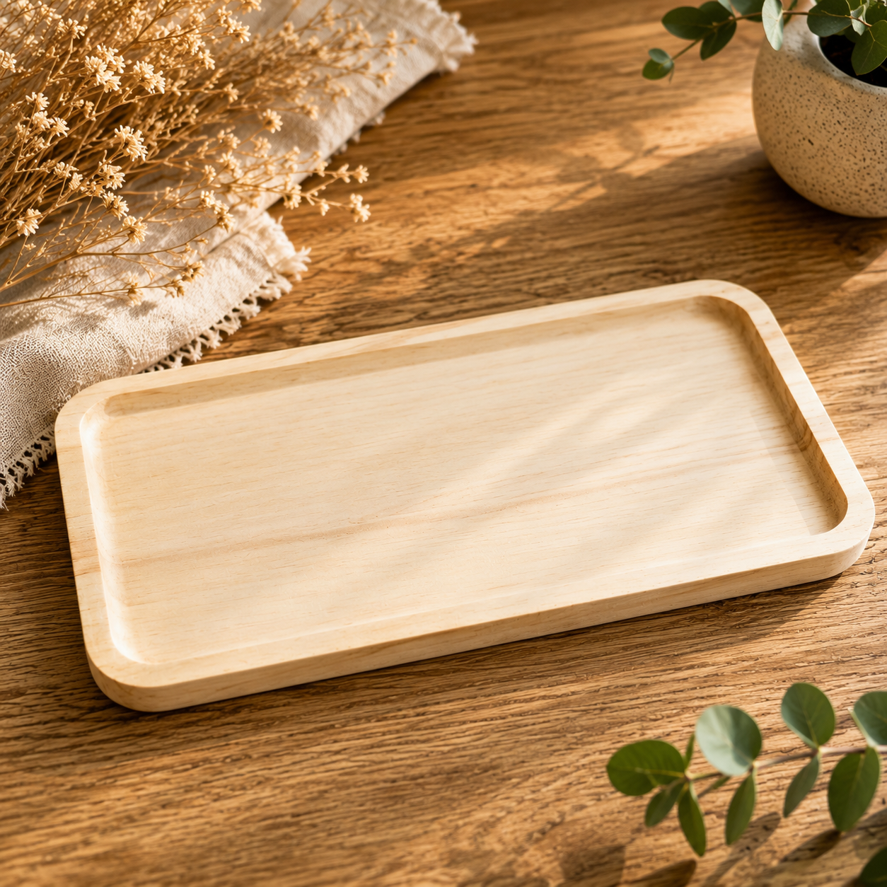 houten dienblad met lasergravure gepersonaliseerd