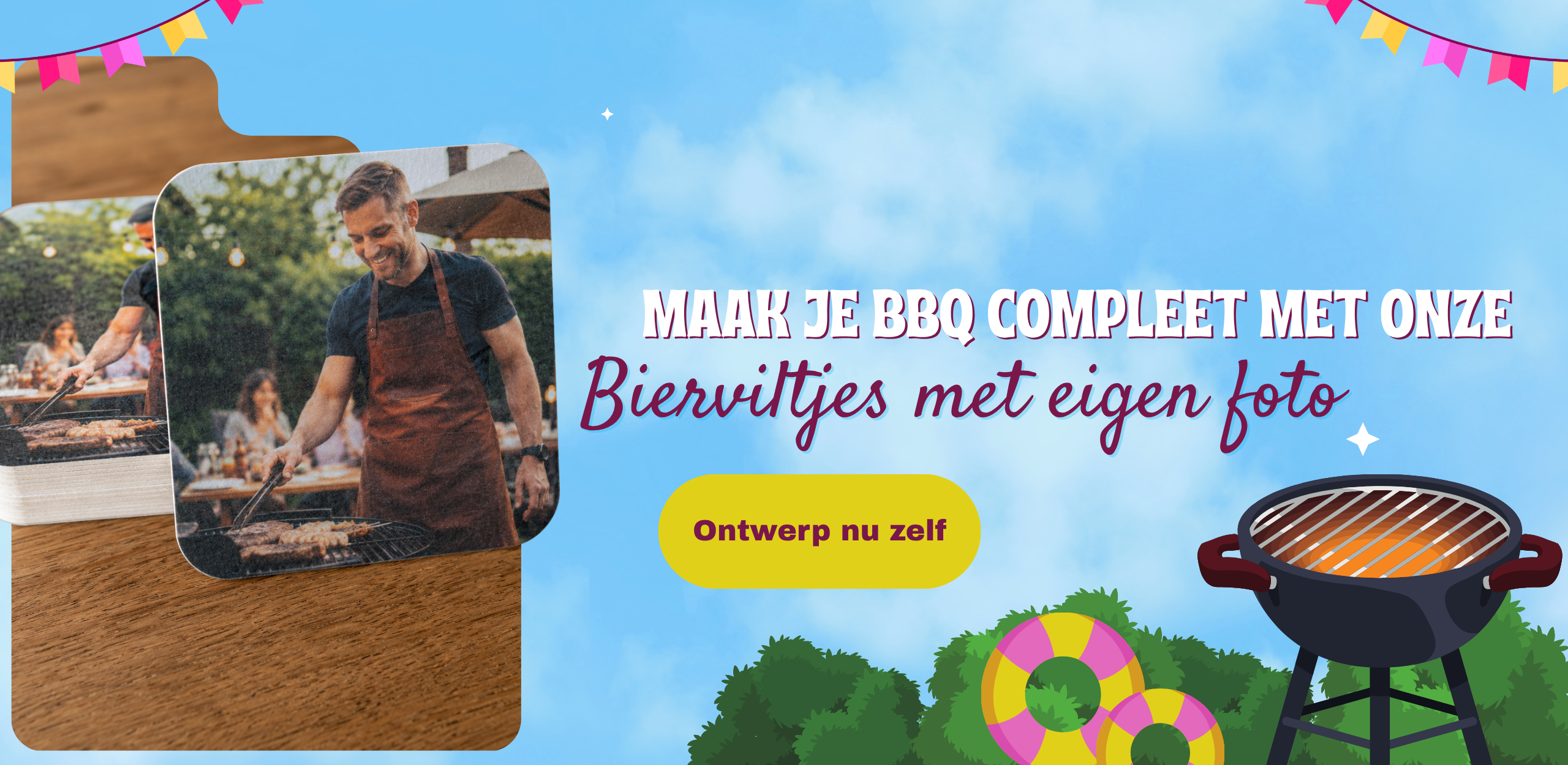bierviltjes banner gepersonaliseerde bierviltjes met eigen foto