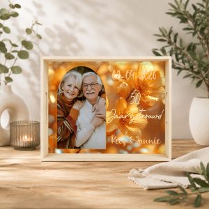 klein dienblad met eigen foto inlay