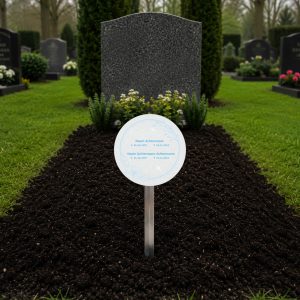 tijdelijke grafmarkeerder met eigen tekst of ontwerp