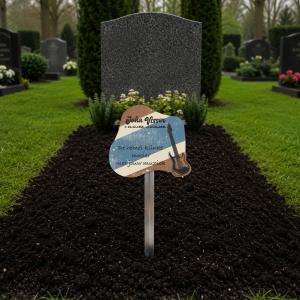 tijdelijke grafmarkeerder met eigen tekst of ontwerp