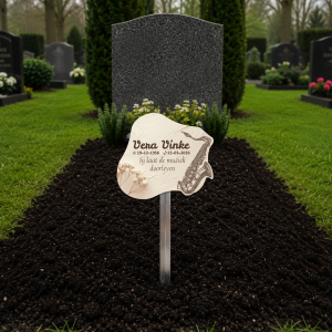 tijdelijke grafmarkeerder met eigen tekst of ontwerp