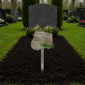 tijdelijke grafmarkeerder met eigen tekst of ontwerp