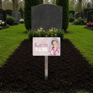 tijdelijke grafmarkeerder met eigen tekst of ontwerp