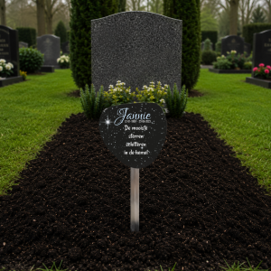 tijdelijke grafmarkeerder met eigen tekst of ontwerp