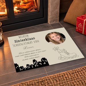 gepersonaliseerde schoenzetmat voor sinterklaas